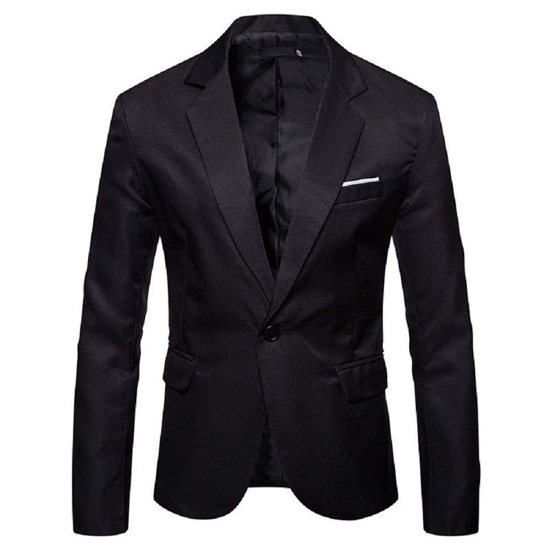 Catheive Men's Blazer Lightweight Casual Solid One Button Slim Fit Sport Coat - Image 3